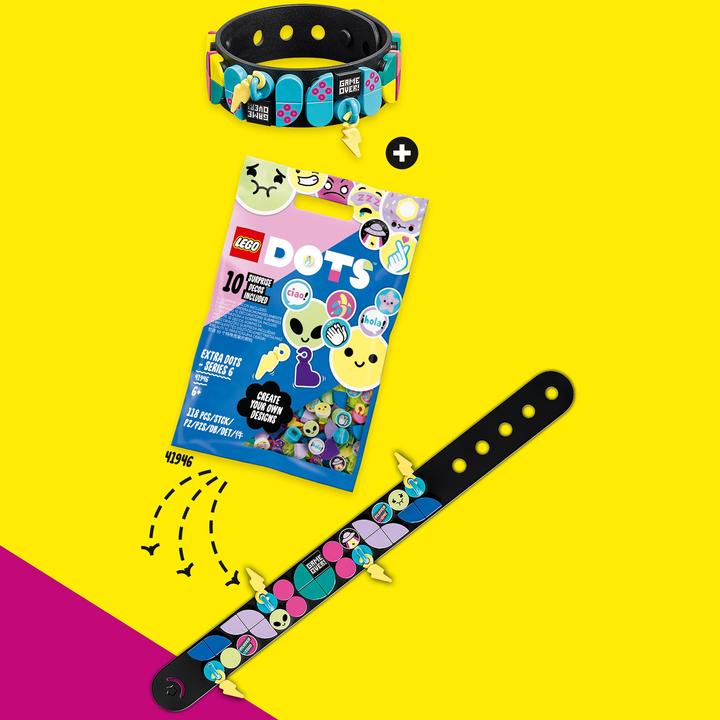 Image du produit LEGO Bracelet gaming avec pendentifs (41943, LEGO Dots)