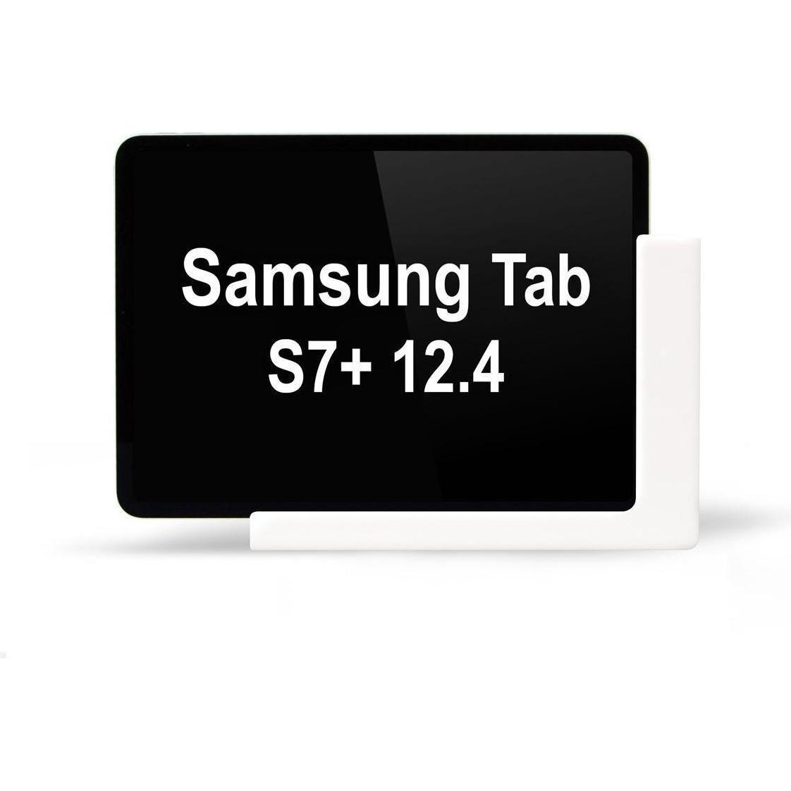 TabLines TWP008W Supporto da parete per Samsung Tab S7+ 12.4, bianco, Supporto per tablet, Bianco