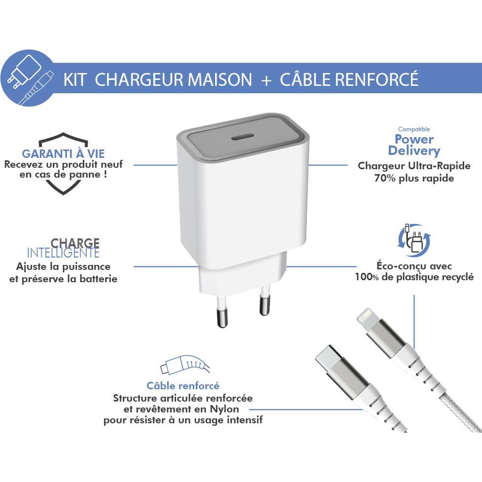 Thumbnail - Force Case Fplics30wcblcmfirw (30 W), USB Ladegerät, Weiss