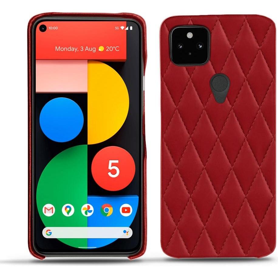 Noreve Lederschutzhülle (Google Pixel 5), Smartphone Hülle, Rot