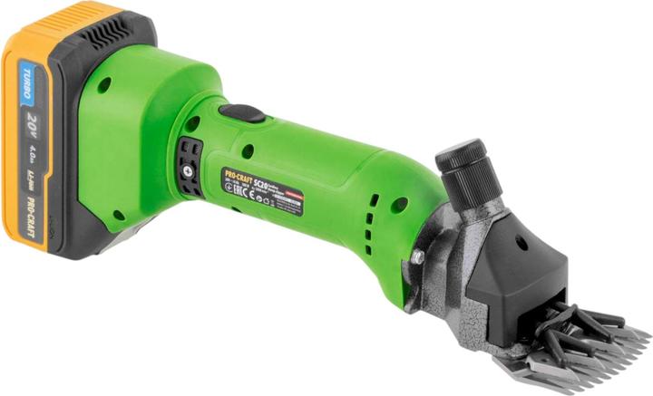 Immagine prodotto Procraft Tosatrice per pecore a batteria SC20 20 V 76 mm + 1 batteria 4,0 Ah + caricabatteria +