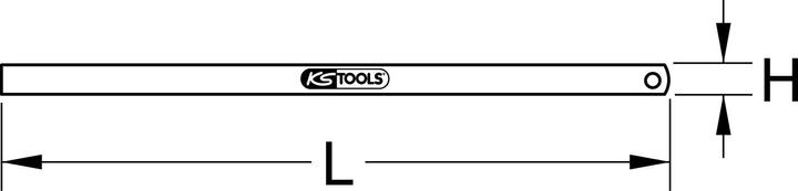 Productafbeelding KS Tools Flexibele stalen duimstok. 150mm 300.0101 (15 cm, Staal)
