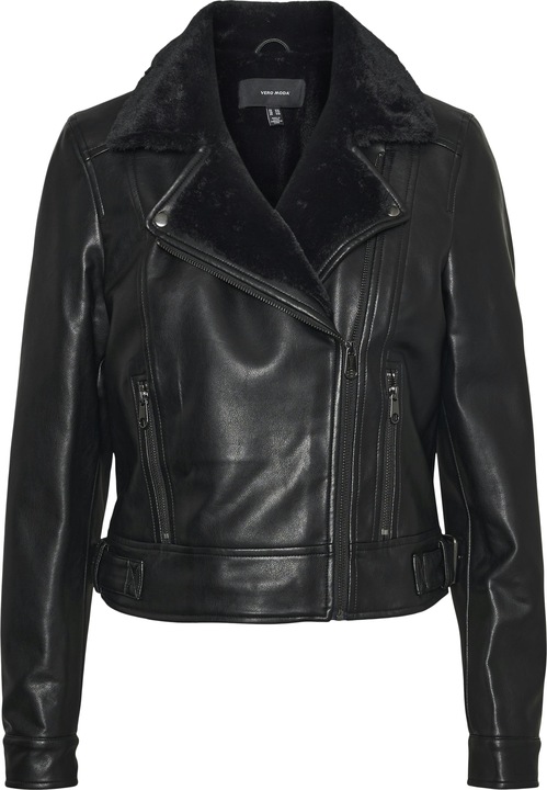 Image du produit Vero Moda VMHAILEY SHORT COATED JACKET Veste de motard aspect cuir (S)