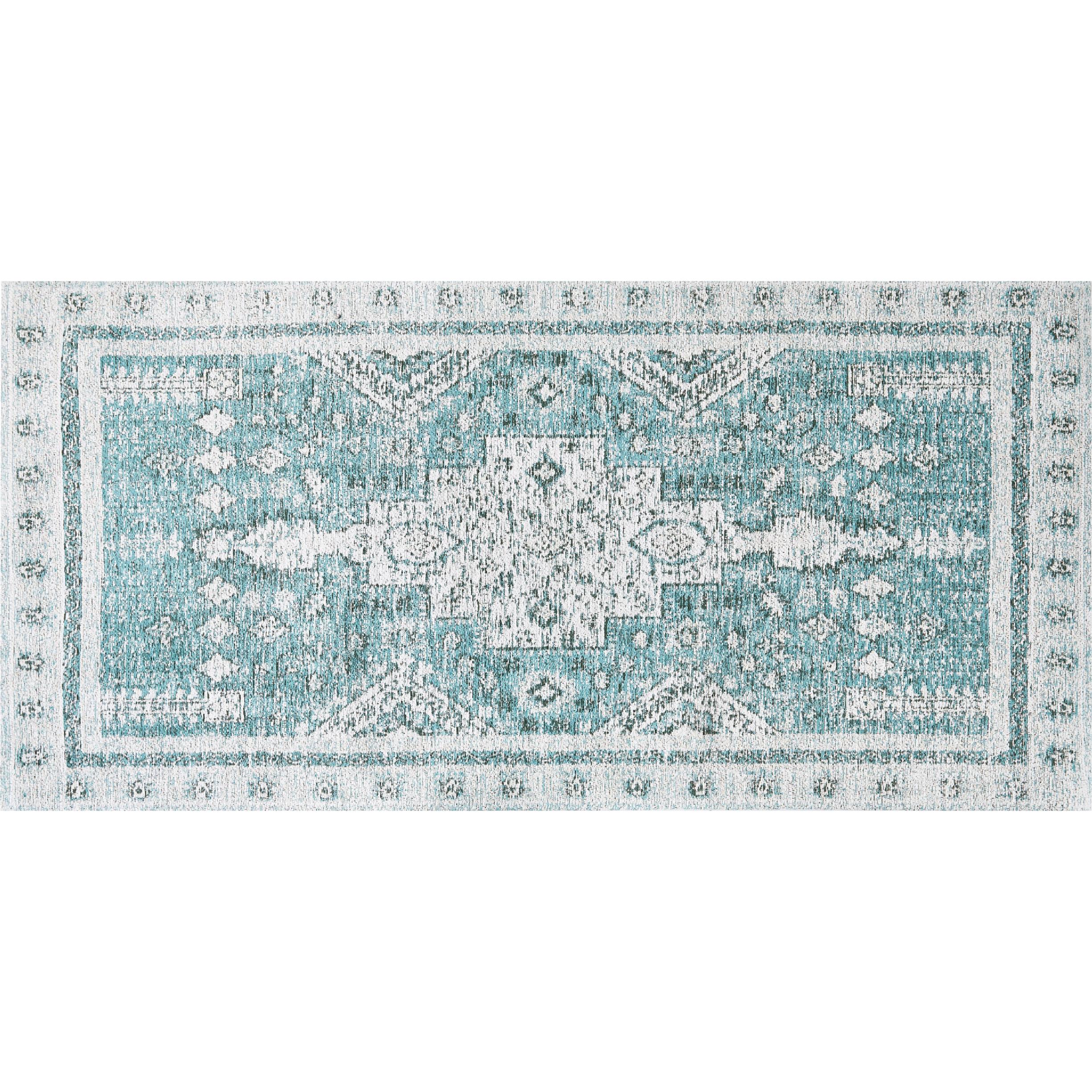 Beliani, Teppich, Teppich Baumwolle Mintgrün 80 x 150 cm FULLA (80 x 150 cm)