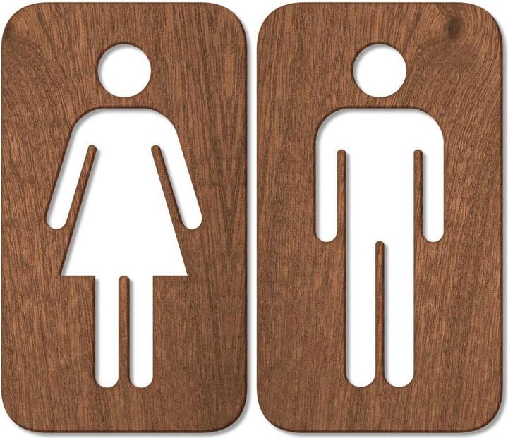 Trenddeko Toilettenzeichen 01