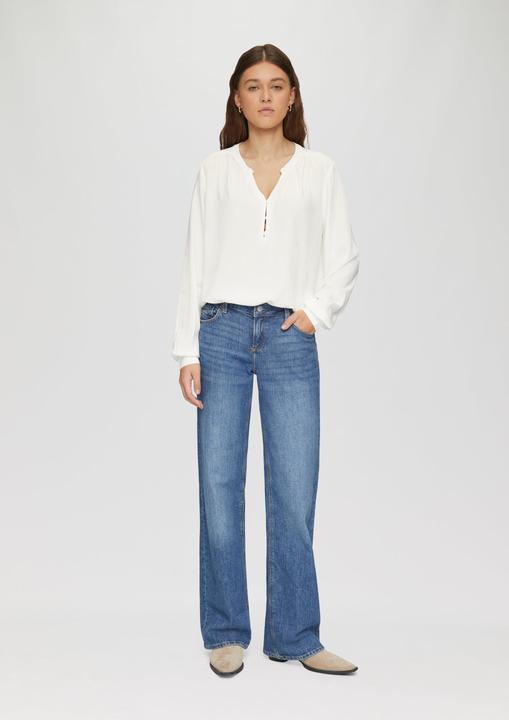 Produktbild s.Oliver Bluse Fliessende Viskose-Bluse mit Raffung (34)