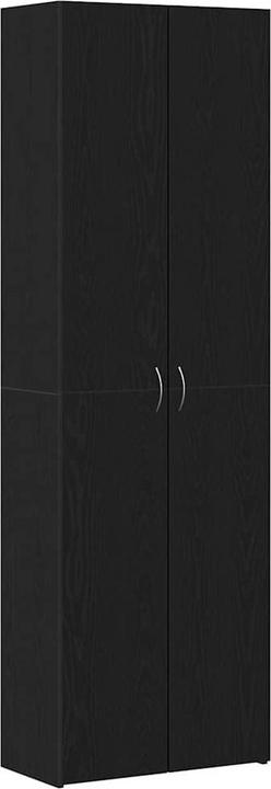 vidaXL Büroschrank Schwarz Eiche 60x32x190 cm Holzwerkstoff (60 x 32 x 190 cm)