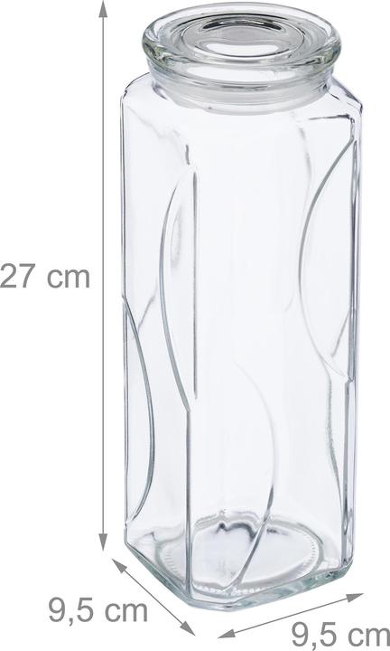 Produktbild Relaxdays 6x Vorratsglas (1.65 l)