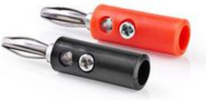 Produktbild Nedis Bananestecker | gerade | Stecker | Vernickelt | Schraube | Kabeleingangsdurchmesser: 4.5 mm |