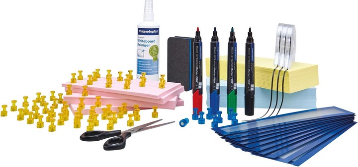 Actual product image Magnetoplan SCRUM BOARD - Whiteboard Standard Set (1200 x 900 mm)