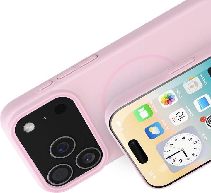Actual product image Mobiparts Slim Line Case Apple iPhone 17 Pro (MagSafe Compatible) Blush Pink (Apple iPhone 17 Pro)