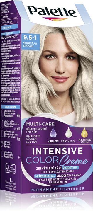 Palette Schwarzkopf Intensive Colour Creme Permanent Hair Dye with Mask for All Hair Types C9 Platinum (C9 Platinum Silver)