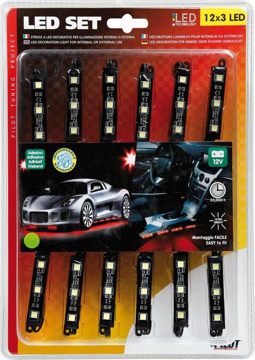 Produktbild Lampa Led Set 12V Unterboden- oder Innenraumbeleuchtung, Rot