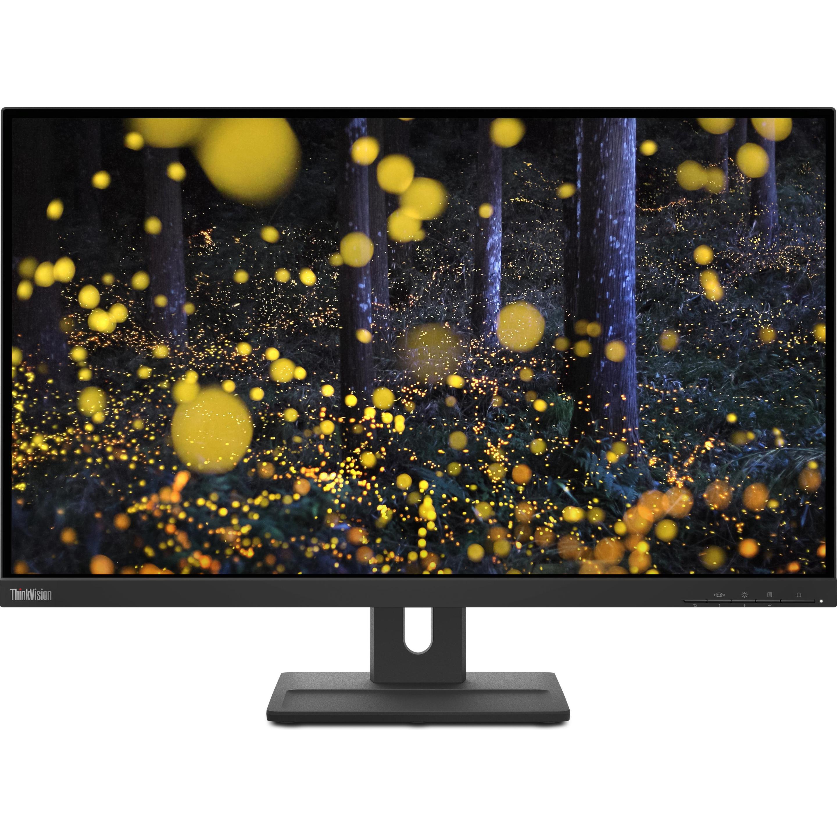 Lenovo ThinkVision E27q-20 (2560 x 1440 Pixel, 27"), Monitor, Schwarz