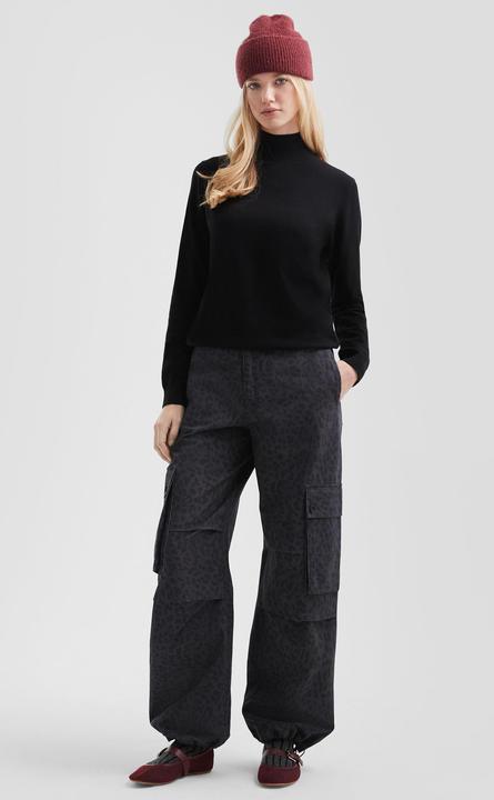 Produktbild s.Oliver Strickpullover Pullover mit Stehkragen aus Viskosemix (M)