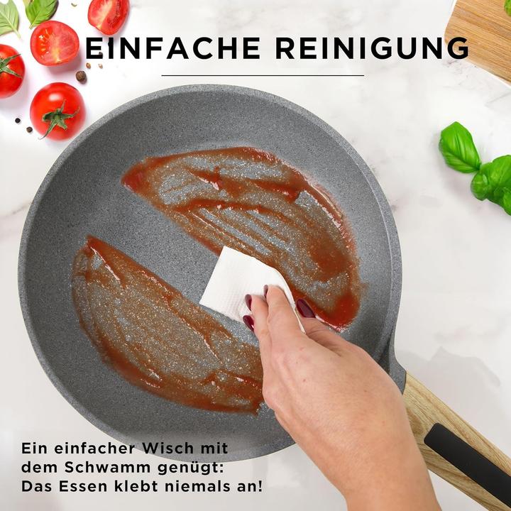 Produktbild Kasanova Evolution Pannenset mit Antihaftbeschichtung, 8-teilig, für Induktion und alle Herdarten (Pfannenset + Topfset, Aluminium, Edelstahl)