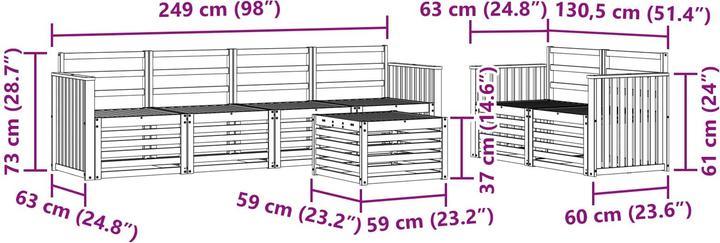 Produktbild vidaXL Outdoor-Sofa