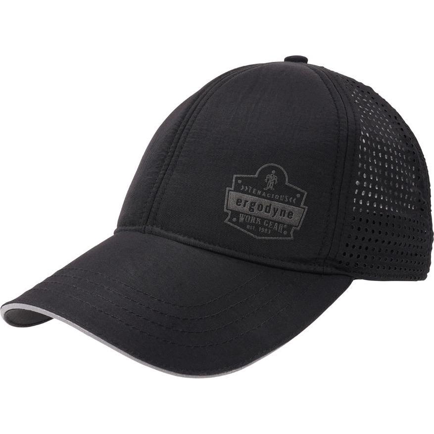 Ergodyne, Cap, Kühlende Baseball-Cap Chill-Its 8937, schwarz, Schwarz