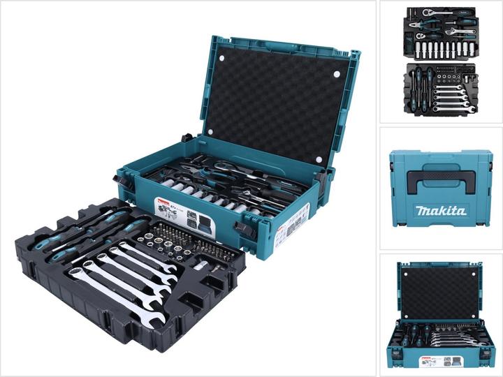 Productafbeelding Makita Handgereedschapsset, 87 stuks incl. MakPac (87 onderdelen)