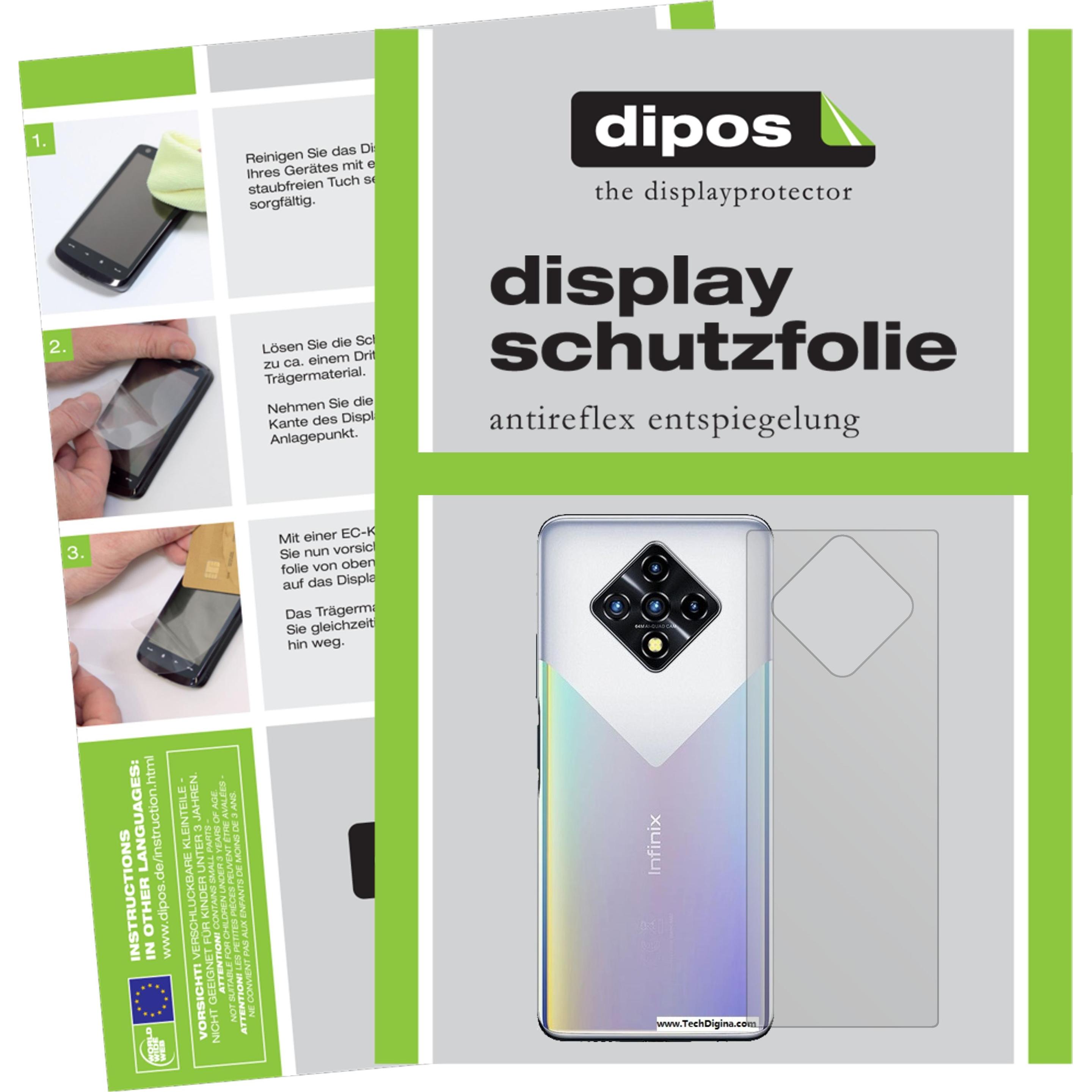 Dipos Displayschutzfolie Antireflex (5 Stück, Infinix Zero 8), Smartphone Schutzfolie, Transparent