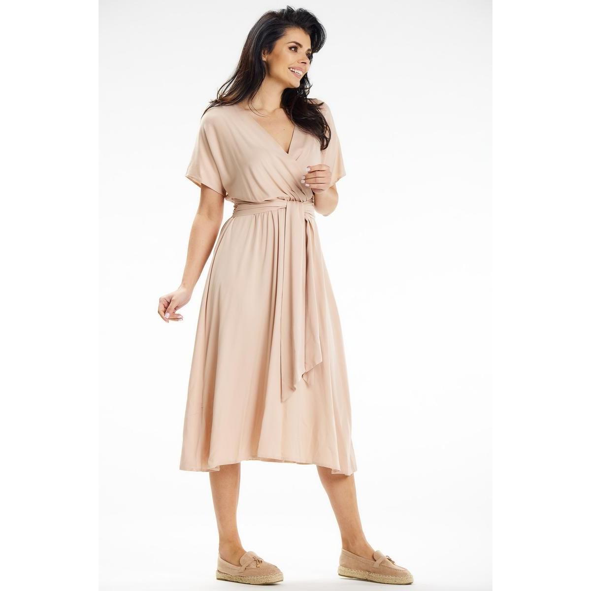 Thumbnail - Awama, Damen, Kleider, Alltagskleid model, Beige, (L)