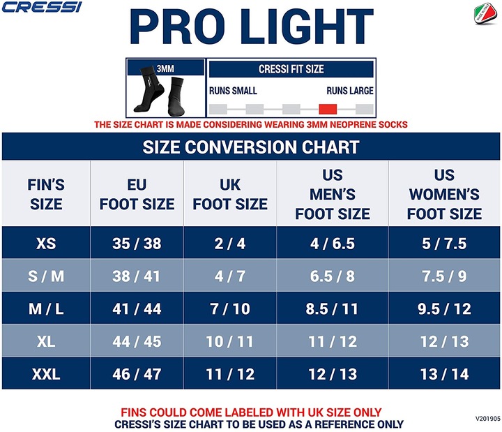 Immagine prodotto Cressi Pro Light (S/M)