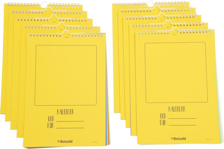Produktbild Betzold Blanko Kalender, 10er Set (Quer, Deutsch)