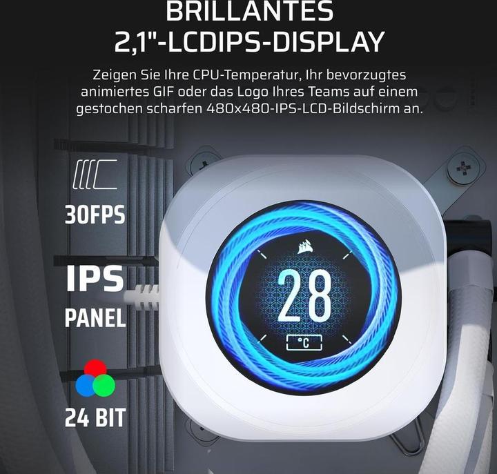 Actual product image Corsair Nautilus 360 RS LCD