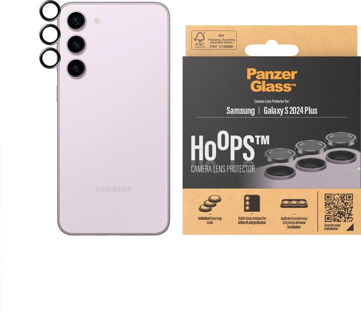 Immagine prodotto PanzerGlass Protezione dell'obiettivo della fotocamera Hoops (1 pz., Samsung Galaxy S24+)