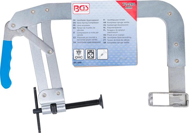 Actual product image BGS Valve Spring Compressor for OHC engines 72 - 240 mm