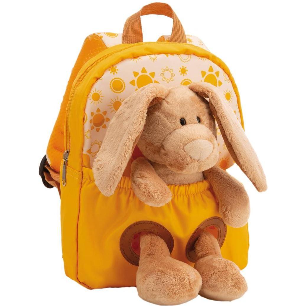 NICI, Borsa scuola materna, Rucksack mit Plüschtier, Giallo