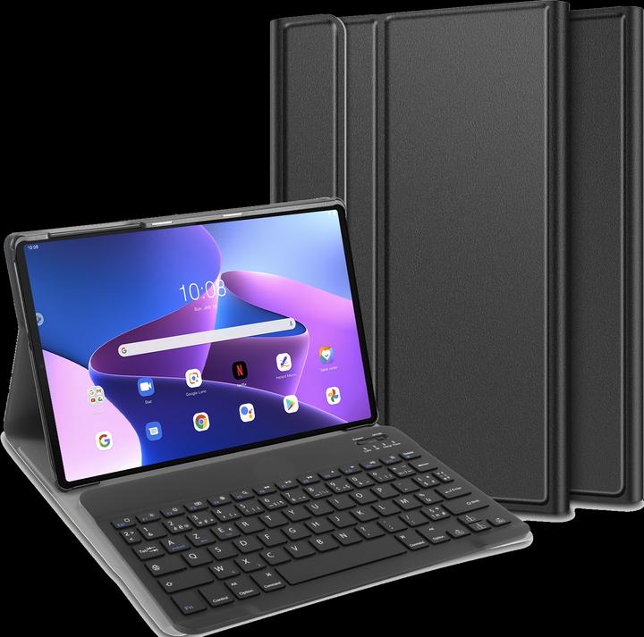 Actual product image Cazy Keyboard Cover Compatible with Lenovo Tab M10 Plus Gen 3 - Protective Case with Magnetic Detachable (Tab M10 Plus Gen 3)