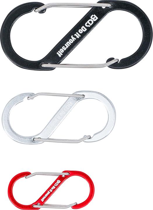 Image du produit BGS Assortiments de crochets à mousqueton à double ouverture aluminium 3 pièces