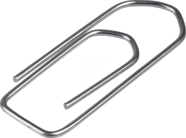 Wedo Paper clips 32mm glossy galvanized, pointed (100 x)