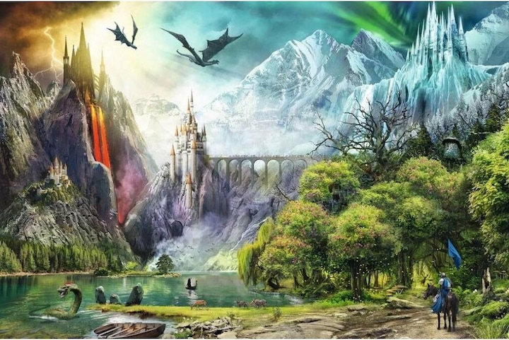 Actual product image Ravensburger Dragon ride puzzle 3000 pieces (3000 pieces)
