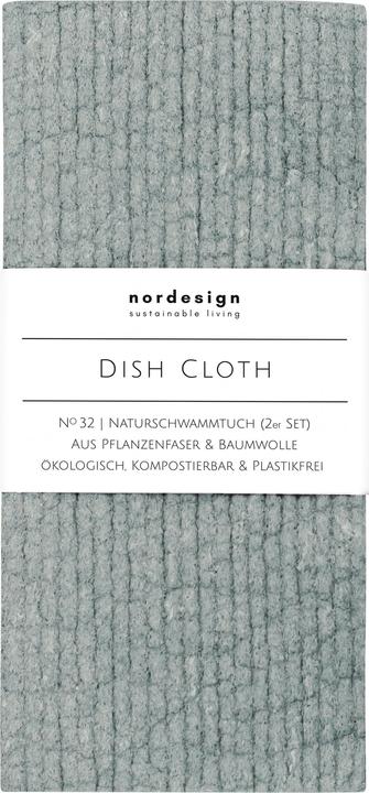 Produktbild Nordesign 2er Set Naturschwammtuch, grau 17x8cm, H1cm (2 Stk.)