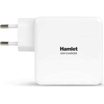 Hamlet Notebook-Ladegerät universelles 65-Watt-Netzteil für Notebooks und mobile Geräte (65 W), Notebook Netzteil, Weiss