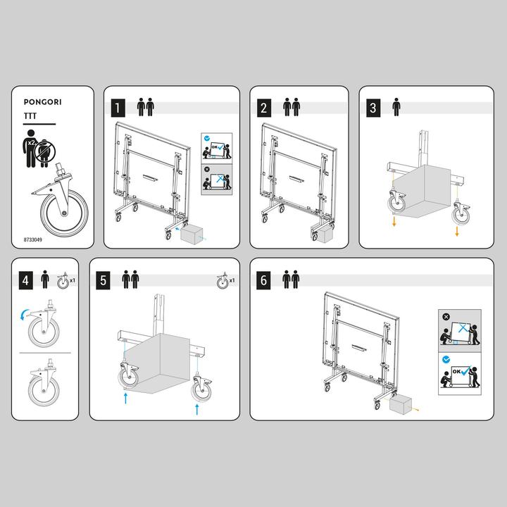 Immagine prodotto Pongori Ruota di regolazione con freno per piastra TT