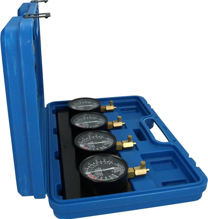 Actual product image Brilliant Tools Synchronous carburettor tester | with 4 synchronous clocks | 26-pcs.