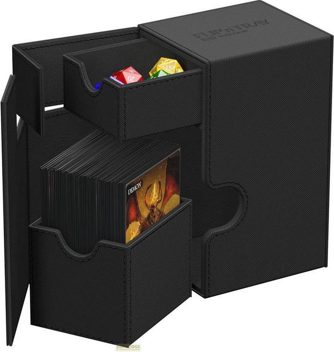 Actual product image Ultimate Guard Flip'n'Tray 80+ XenoSkin Monocolor Noir