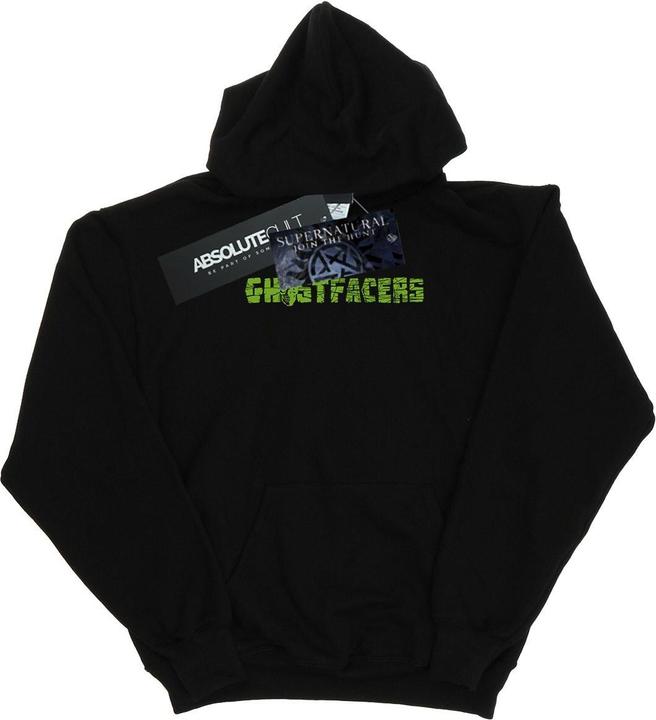 Immagine prodotto Supernatural Ghostfacers Logo Felpa con Cappuccio Uomo (5XL)