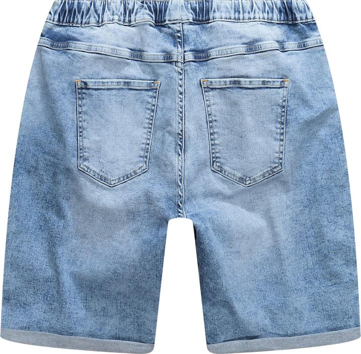 Actual product image Sthuge denim Bermuda shorts FLEXLASTIC®, denim, destroyed, up to 8XL (8XL)
