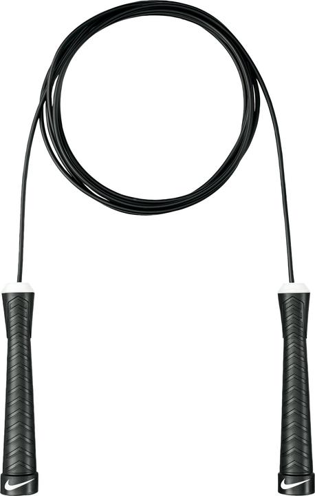 Nike Unisex - Erwachsene FUNDAMENTAL Speed Rope Springseil, Black/White/White, NS (274 cm)