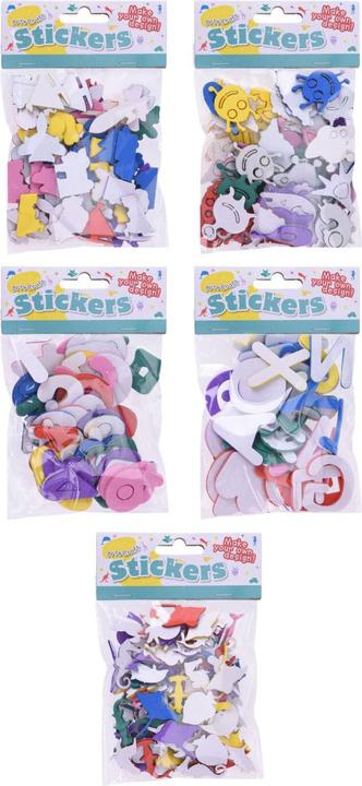 Actual product image Foam stickers with numbers and letters