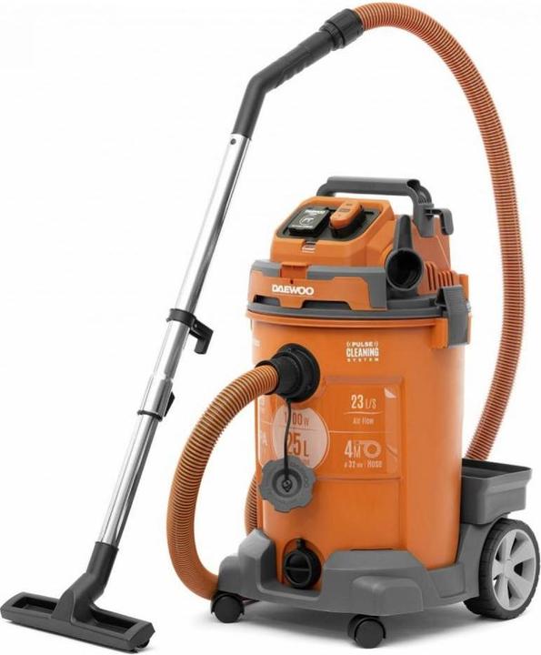 Actual product image Daewoo Vacuum Cleaner||DAVC 2500SD|Wet/dry/Industrial|1200 Watts|Capacity 25 l|Noise 85 dB|Weight 8.5 kg|DA