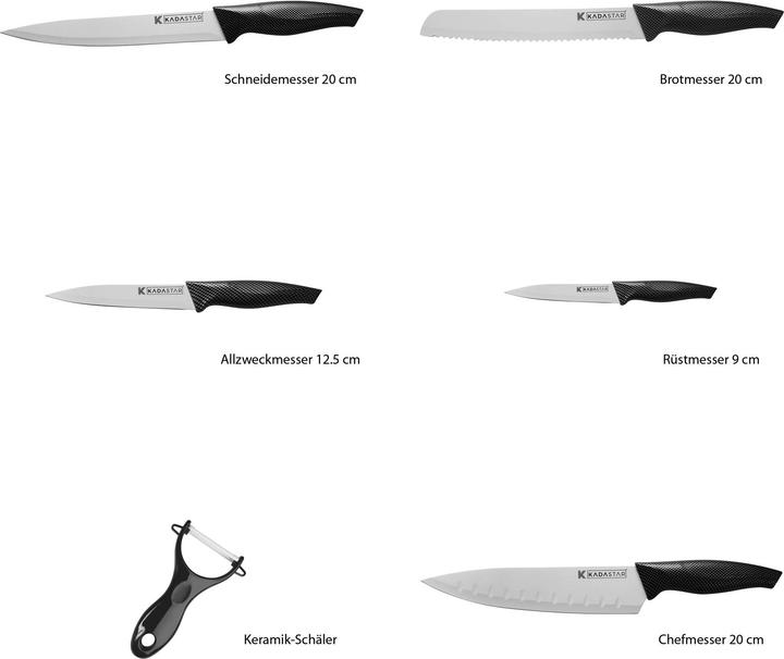 Actual product image Kadastar Knife set Premium