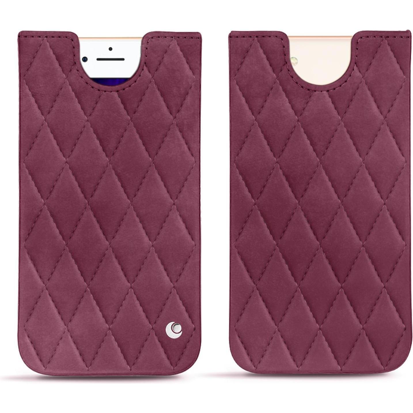 Noreve Lederschutzhülle (Apple iPhone 8), Smartphone Hülle, Violett
