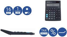 Image du produit Maul Calculatrice de poche MXL16 noire (Cellules solaires)