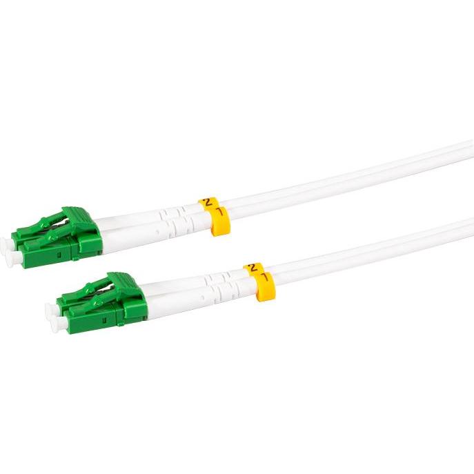 Thumbnail - LogiLink Stahlarmiertes Glasfaser-Patchkabel OS2, Duplex LC/APC - LC/APC, 1 m (UTP, 1 m), Netzwerkkabel