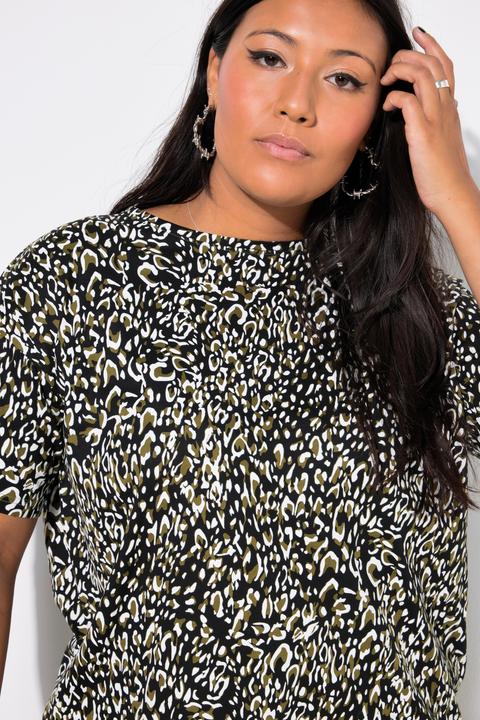 Image du produit Studio Untold T-shirt oversize. Micro-imprimé léopard (42, 44)